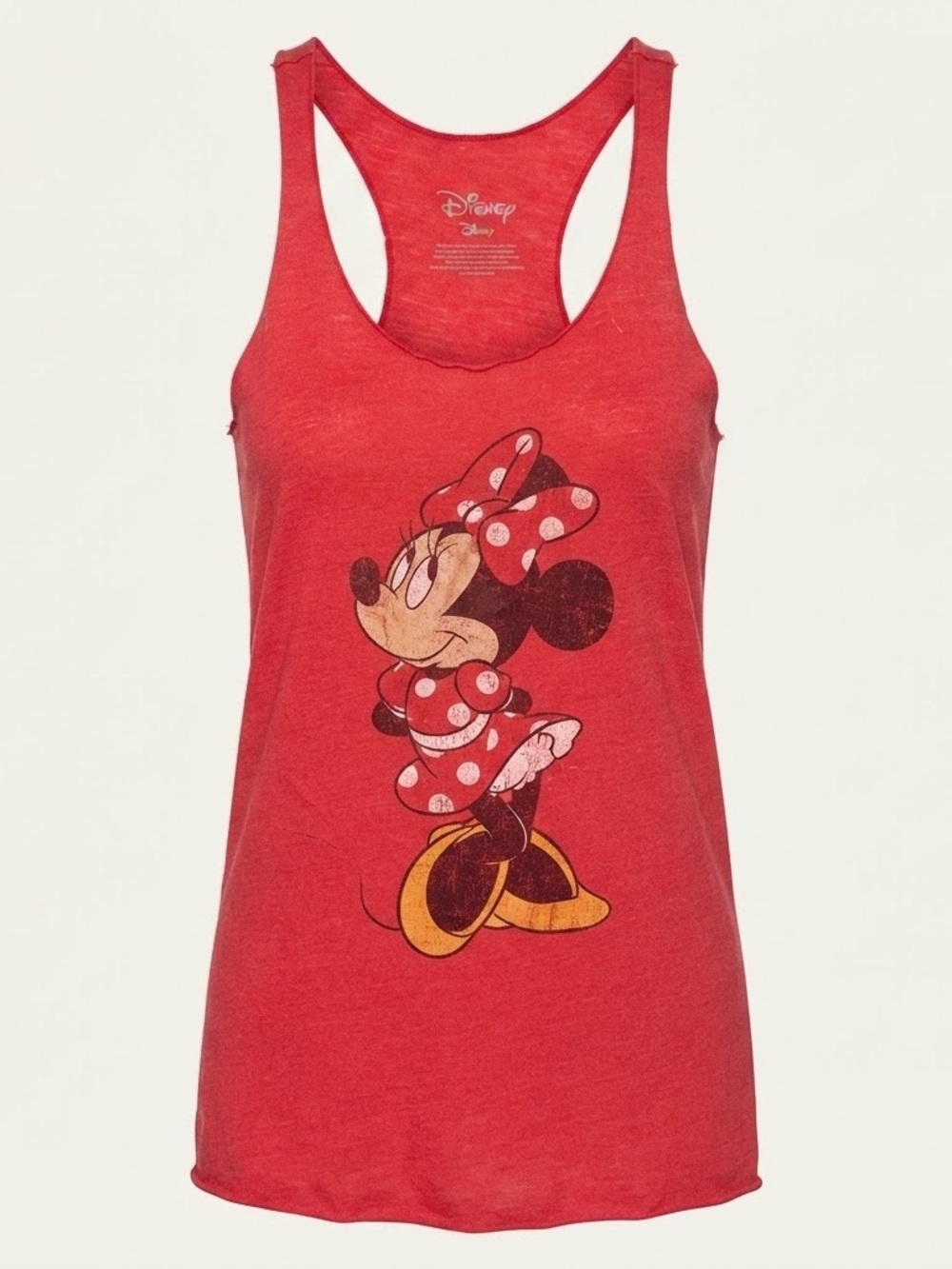 Disney Minnie Mouse Zuni Women XL Red Racerback Tank Top NWOT